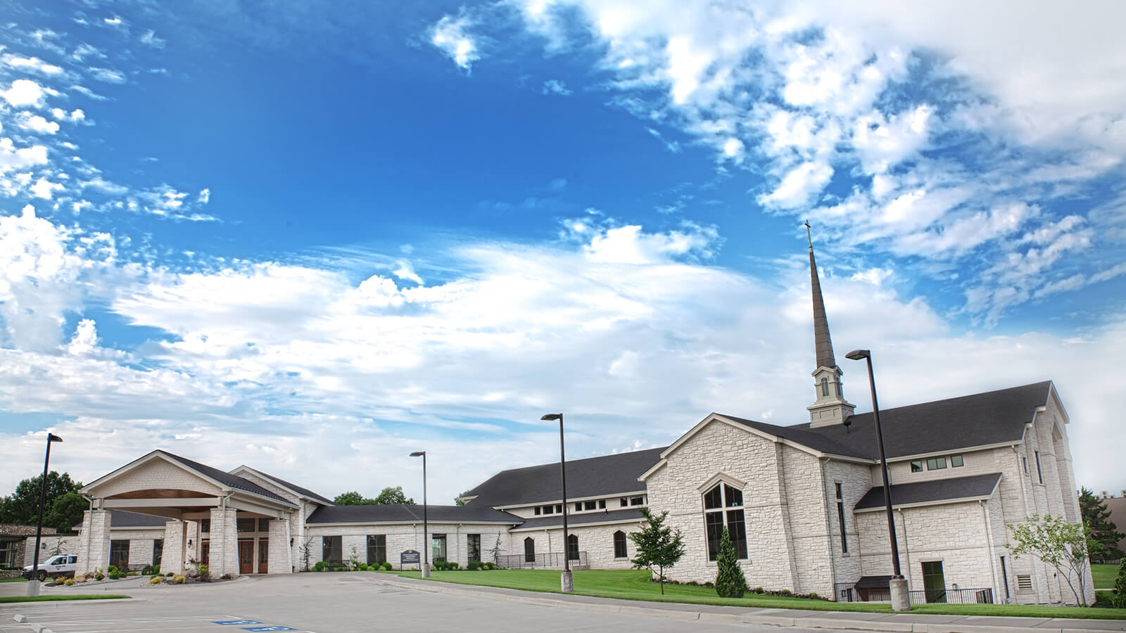 image of a white building