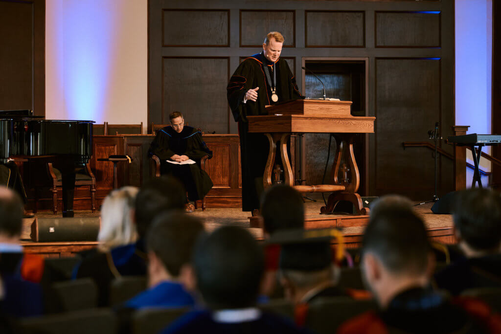 Allen addresses faithful stewardship in Spring Academic Convocation at Midwestern Seminary