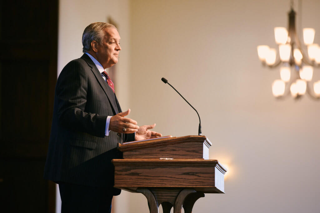 Albert Mohler delivers the annual Scudder Lecture at Midwestern Seminary