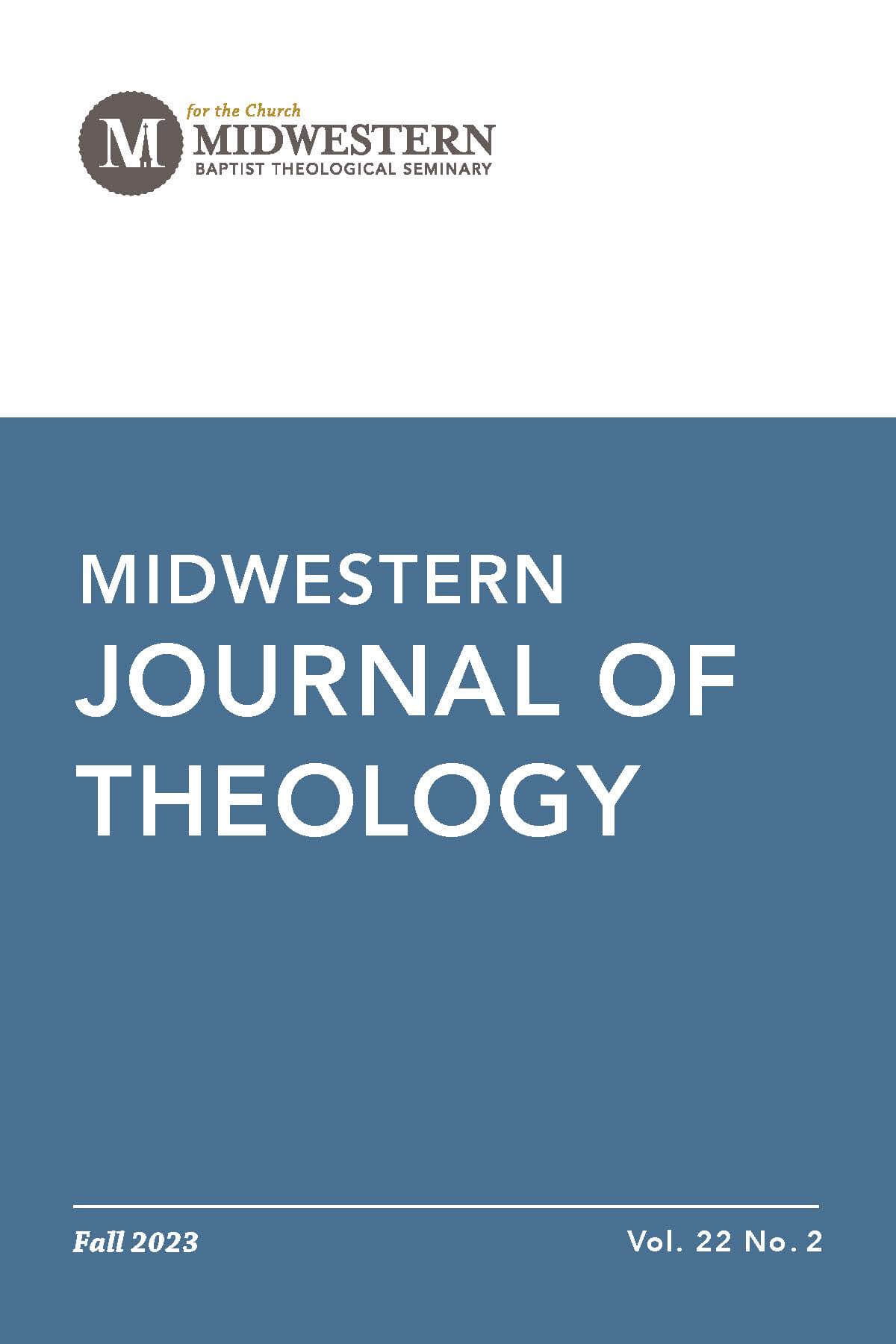 Spring 2023 Midwestern Journal of Theology